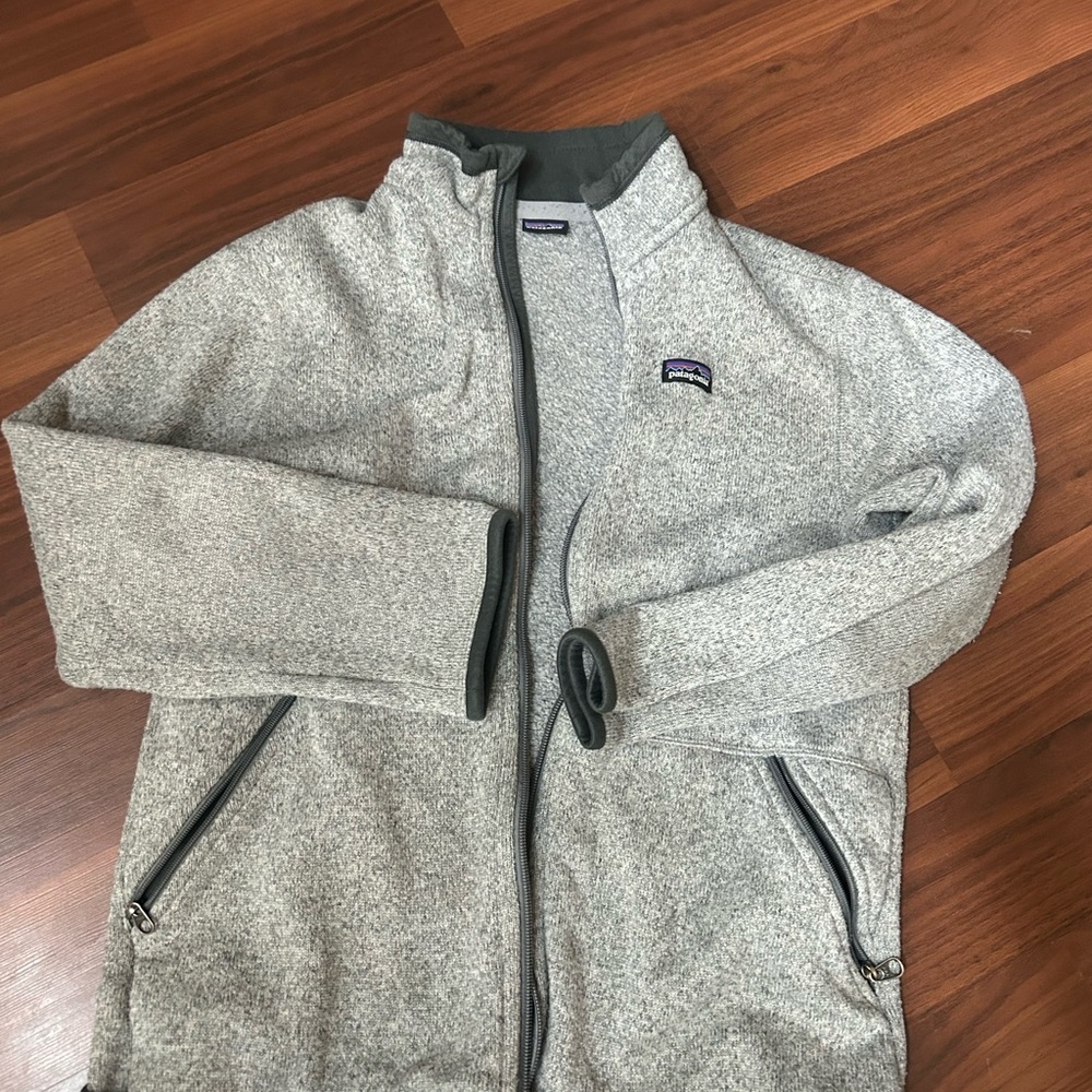 Patagonia Heathered Gray Zip-Up Jacket